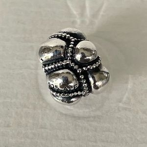 PANDORA 925 Sterling Silver Journey #790401 Pebbled Charm
